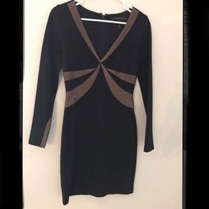 BCBGMAXAZRIA long-sleeved dress black xs